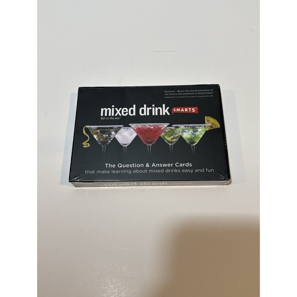 Mixed Drink Smarts Cocktail Trivia Party Game Bartending Alcohol Drinking NEW